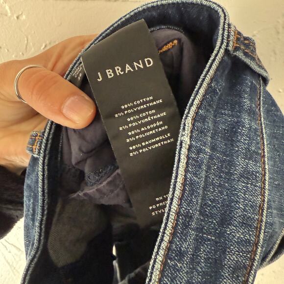 J Brand Rolled Cuff Denim Shorts Size 29 Mid Rise‎ Stretch Jean Summer Casual - Picture 6 of 8